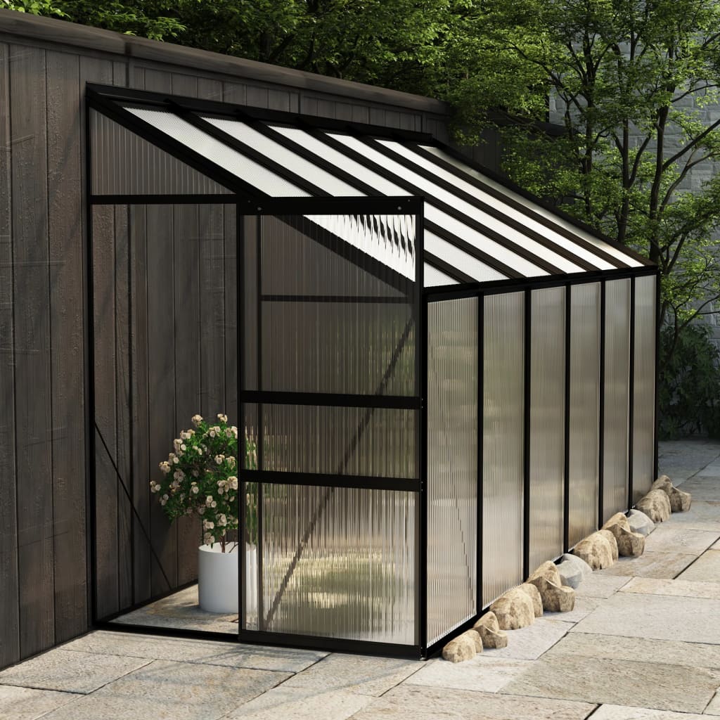Vidaxl Greenhouse 7,44 m³ Aluminium anthracite -colored