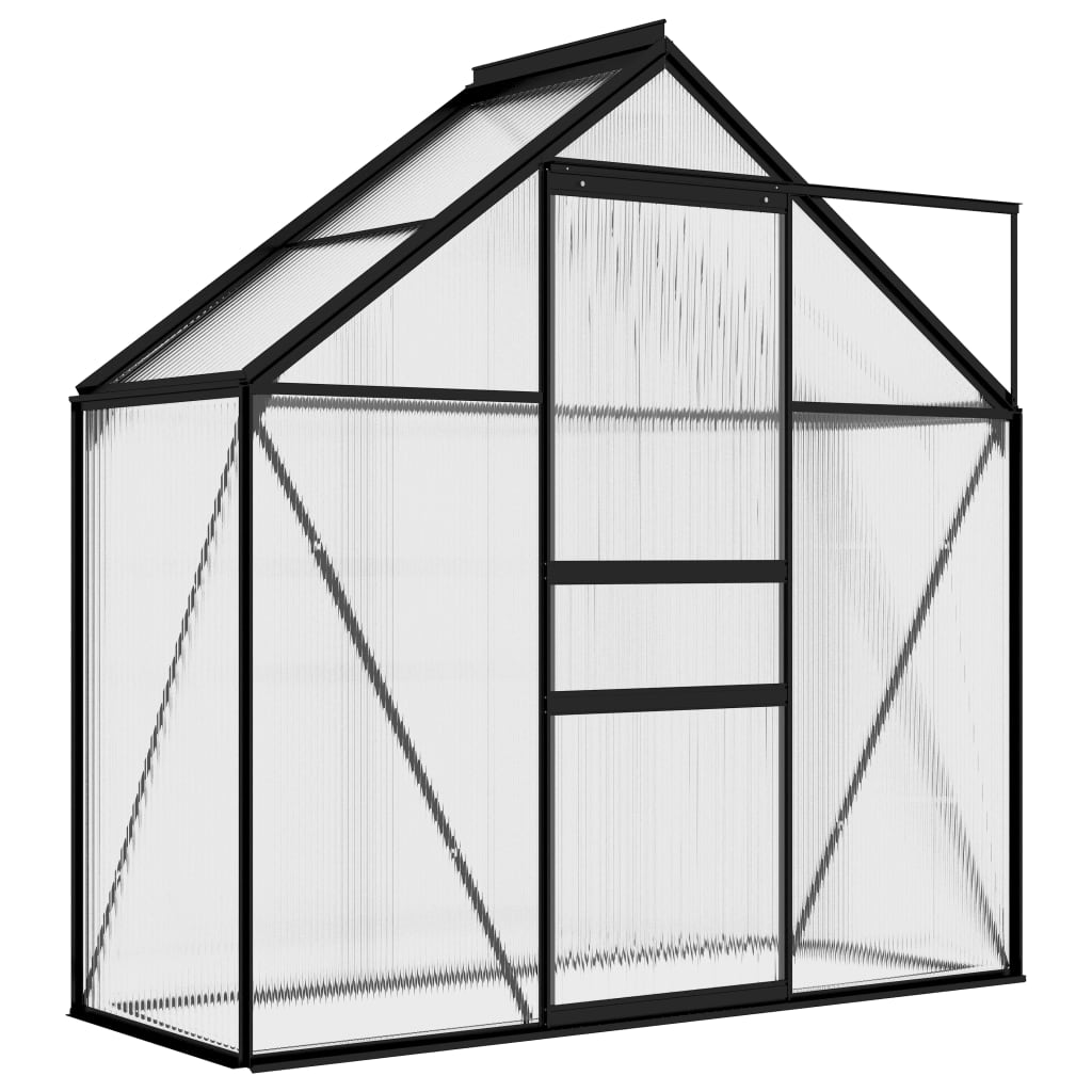 Vidaxl tuinkas 1,33 m² anthracite en aluminium -colore
