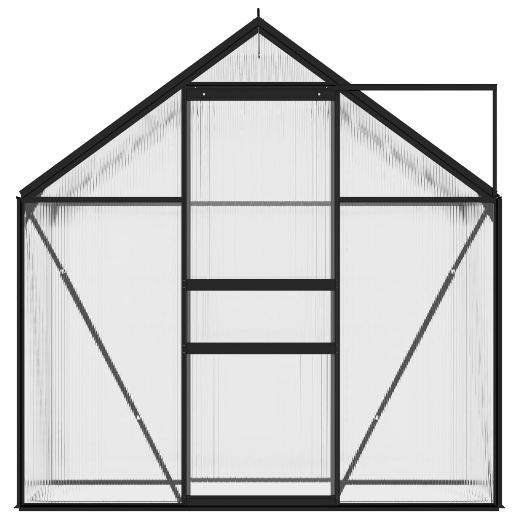 Vidaxl tuinkas 1,33 m² anthracite en aluminium -colore