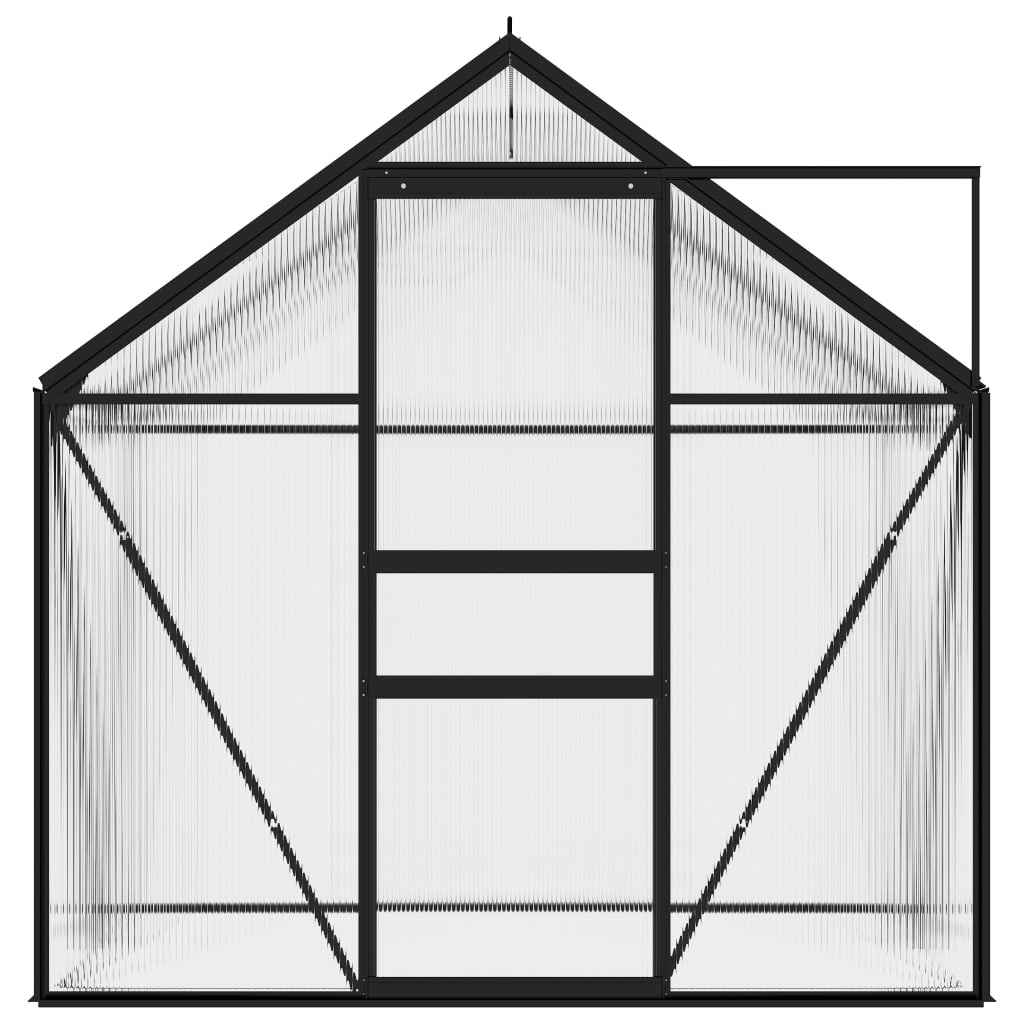 Vidaxl tuinkas 2,47 m³ anthracite en aluminium -colore