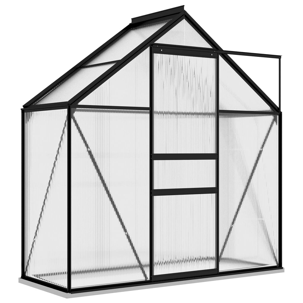 Vidaxl tuinkas 1,33 m² anthracite en aluminium -colore