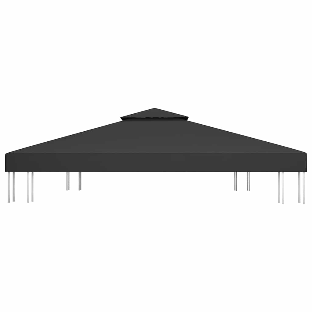 Vidaxl Prieverkak 2 couches 310 g m² 4x3 m noir