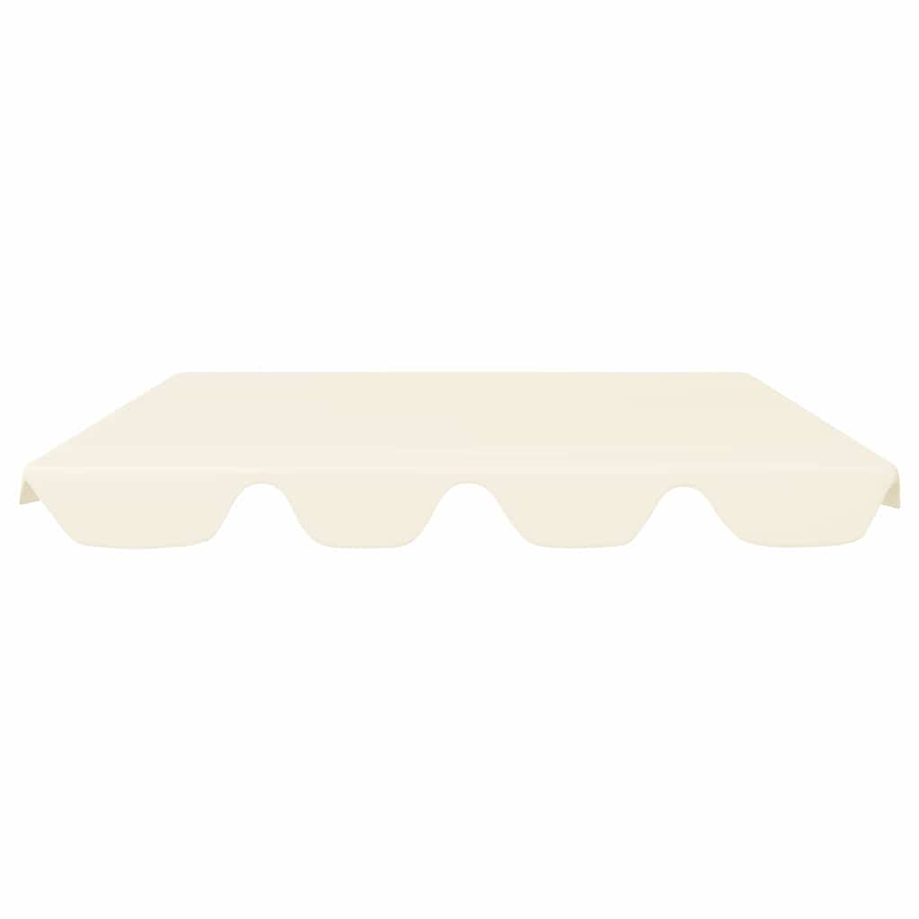 Slip de remplacement de Vidaxl pour le banc de swing 188 168x145 Crème 110 cm