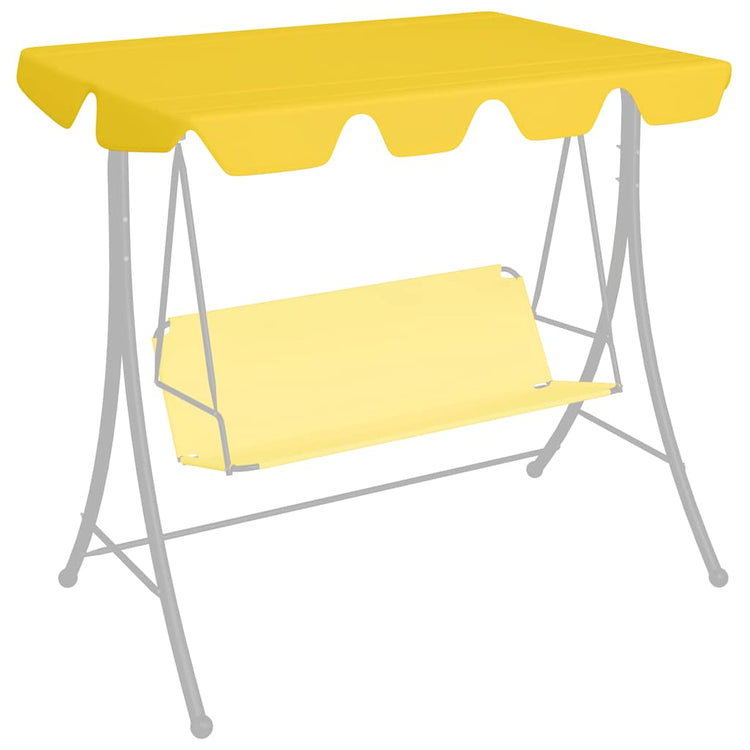 Vidaxl Slip de remplacement pour le banc de swing 188 168x145 110 cm jaune