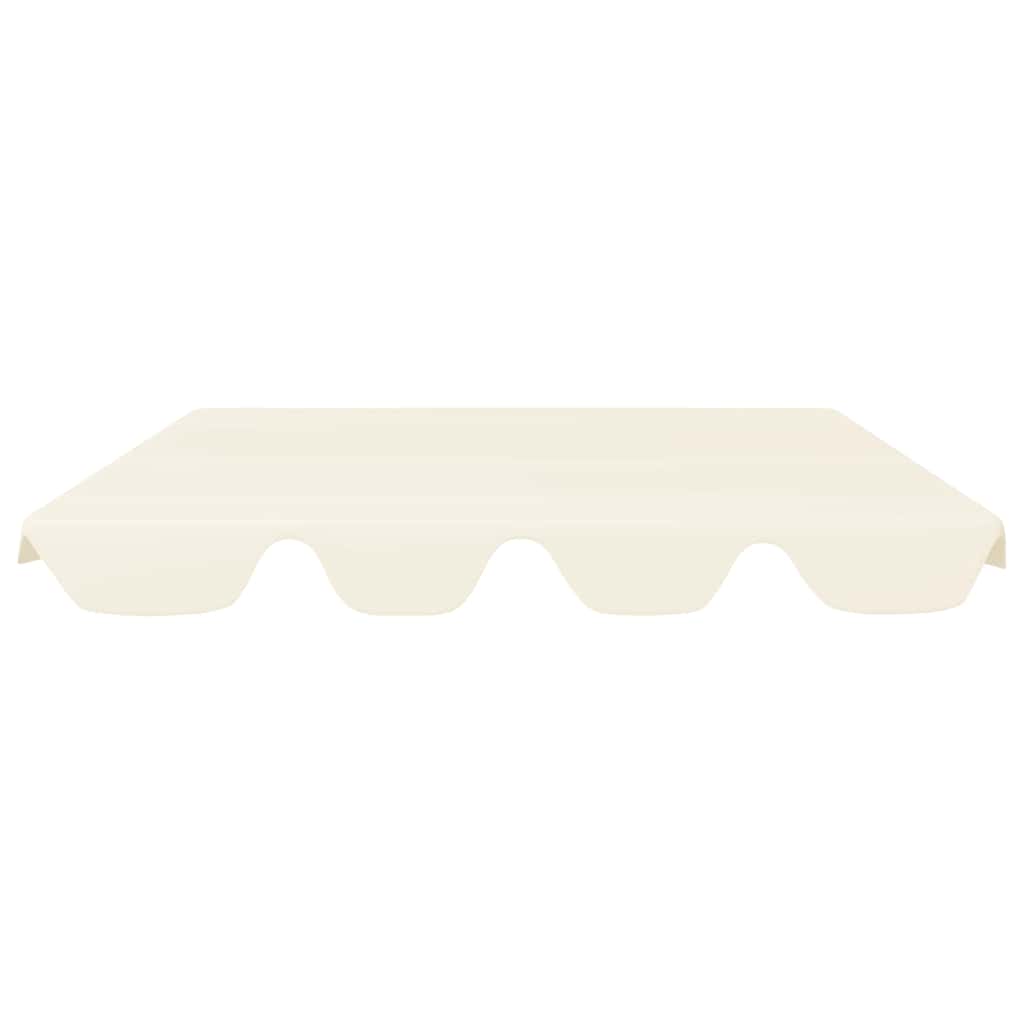 Vidaxl Slip de remplacement pour le banc de swing 150 130x105 70cm de couleur crème