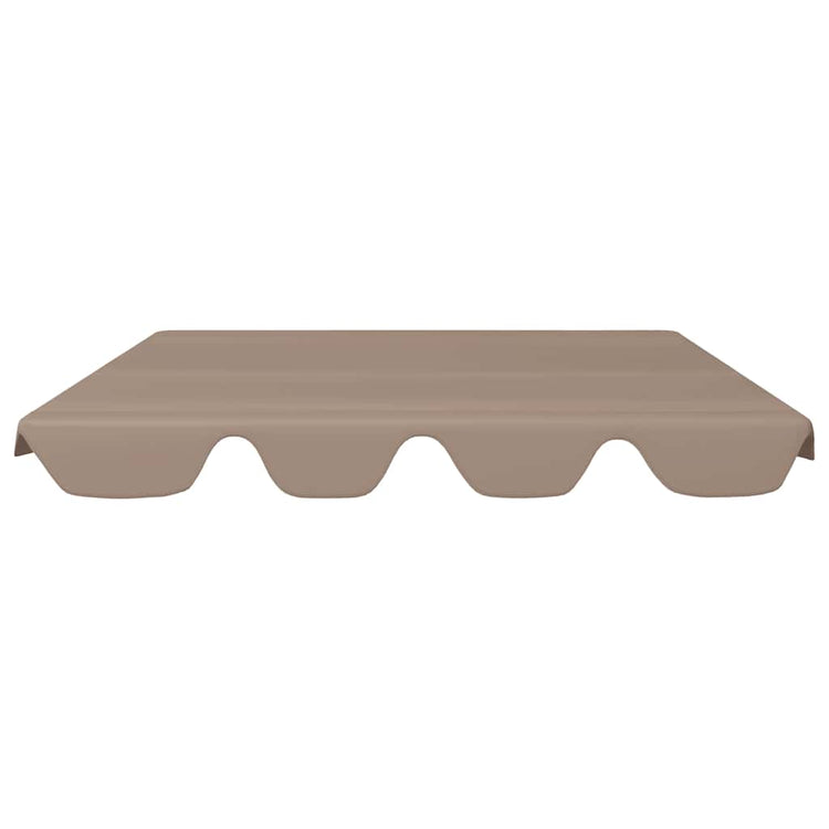 Vidaxl Slip de remplacement pour le banc de swing 150 130x105 70 cm taupe