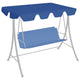 Vidaxl Slip de remplacement pour le banc de swing 150 130x105 70 cm bleu