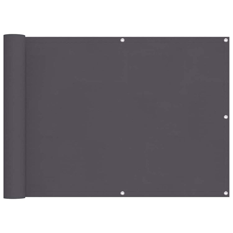 Écran de balcon Vidaxl 75x300 cm Oxford tissu anthracite