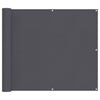Écran de balcon Vidaxl 90x500 cm Oxford tissu anthracite