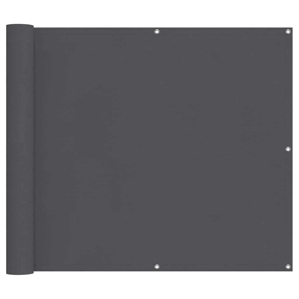 Écran de balcon Vidaxl 90x500 cm Oxford tissu anthracite
