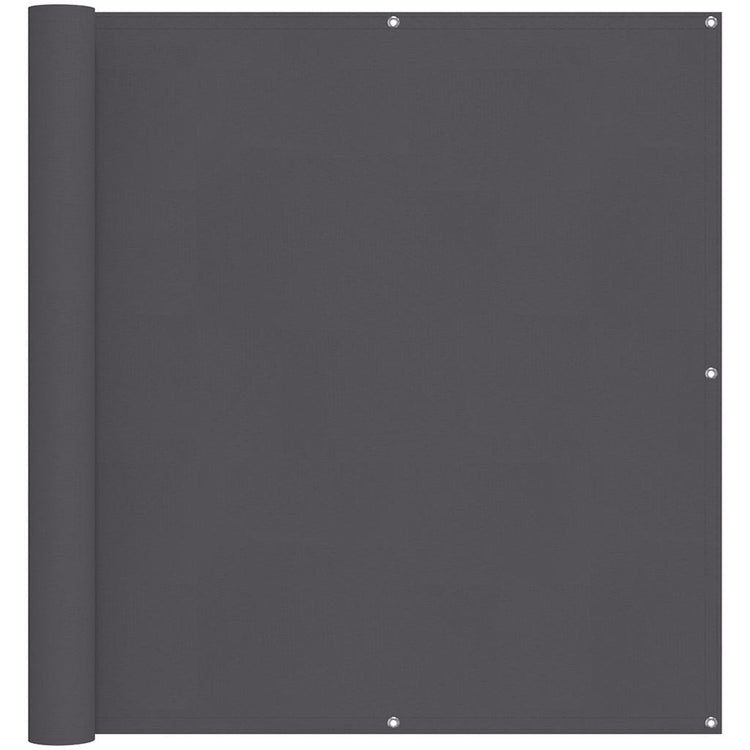 Écran de balcon Vidaxl 120x600 cm Oxford tissu anthracite