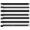 Écran de balcon Vidaxl 75x500 cm Oxford tissu anthracite et blanc