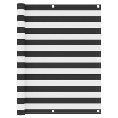 Écran de balcon Vidaxl 120x400 cm Oxford Fabric Anthracite et blanc