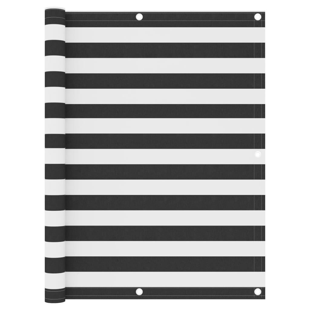 Écran de balcon Vidaxl 120x600 cm Oxford Fabric Anthracite et blanc