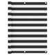 Écran de balcon Vidaxl 120x600 cm Oxford Fabric Anthracite et blanc