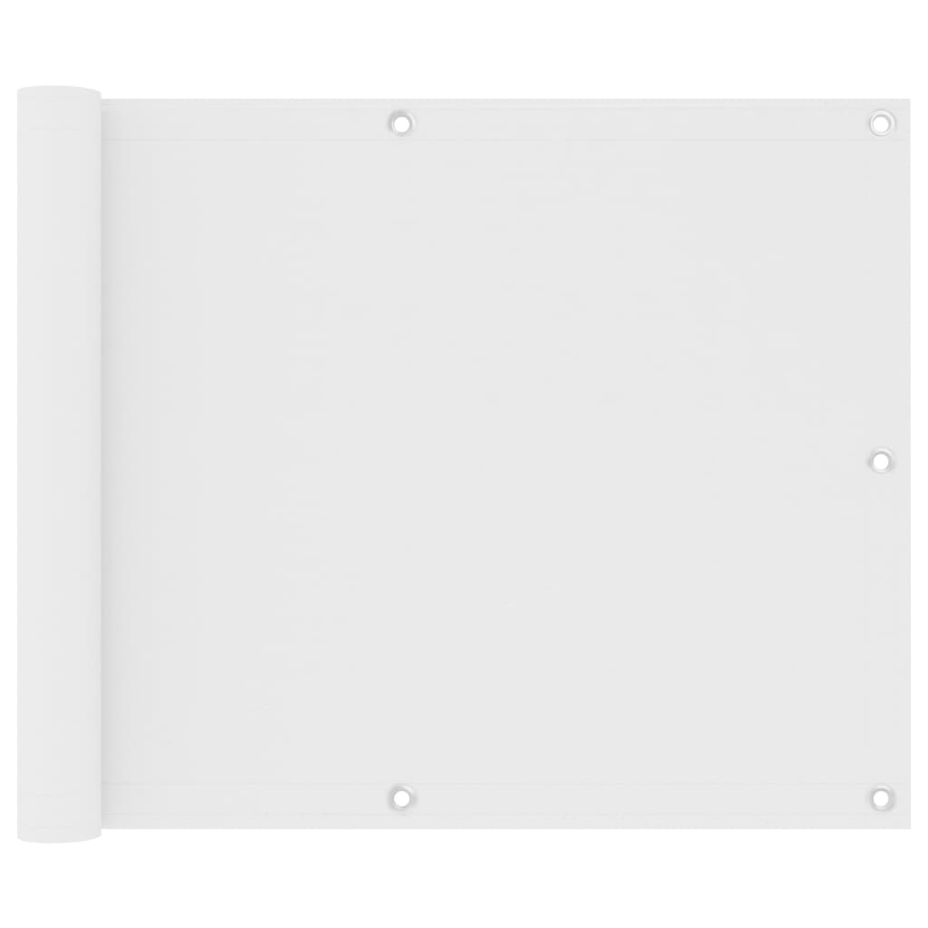 Écran de balcon Vidaxl 75x300 cm Oxford tissu blanc
