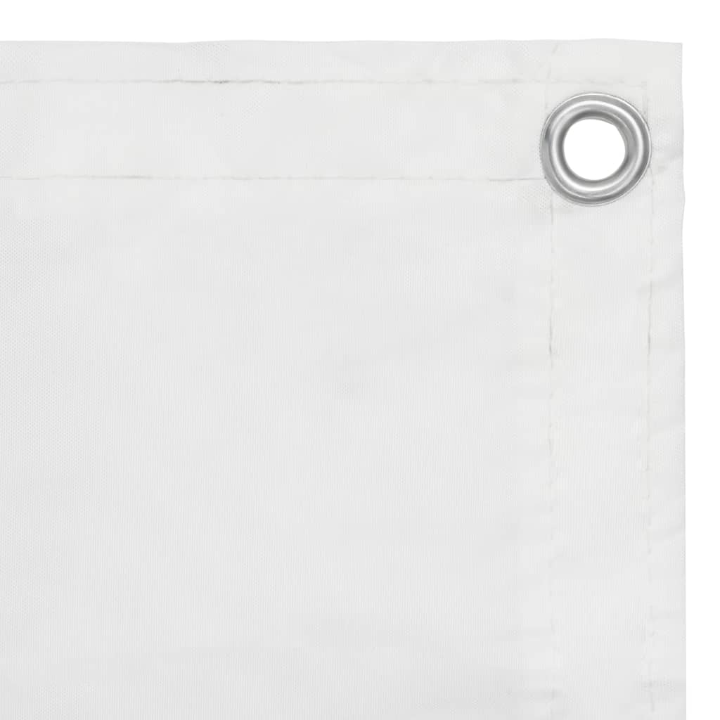 Écran de balcon Vidaxl 75x300 cm Oxford tissu blanc