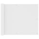 Écran de balcon Vidaxl 75x500 cm Oxford tissu blanc