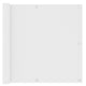 Écran de balcon Vidaxl 90x300 cm Oxford tissu blanc