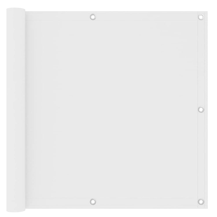 Écran de balcon Vidaxl 90x400 cm Oxford tissu blanc