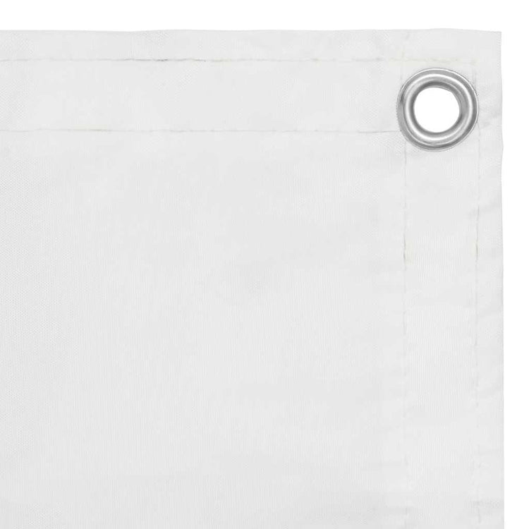Écran de balcon Vidaxl 90x400 cm Oxford tissu blanc