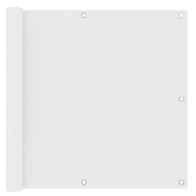 Écran de balcon Vidaxl 90x500 cm Oxford tissu blanc