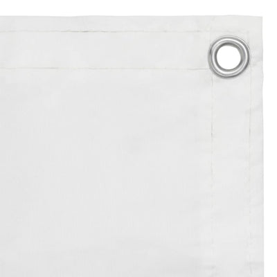 Écran de balcon Vidaxl 90x500 cm Oxford tissu blanc