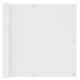Écran de balcon Vidaxl 90x600 cm Oxford tissu blanc - afbeelding 1