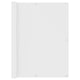 Écran de balcon Vidaxl 120x300 cm Oxford tissu blanc