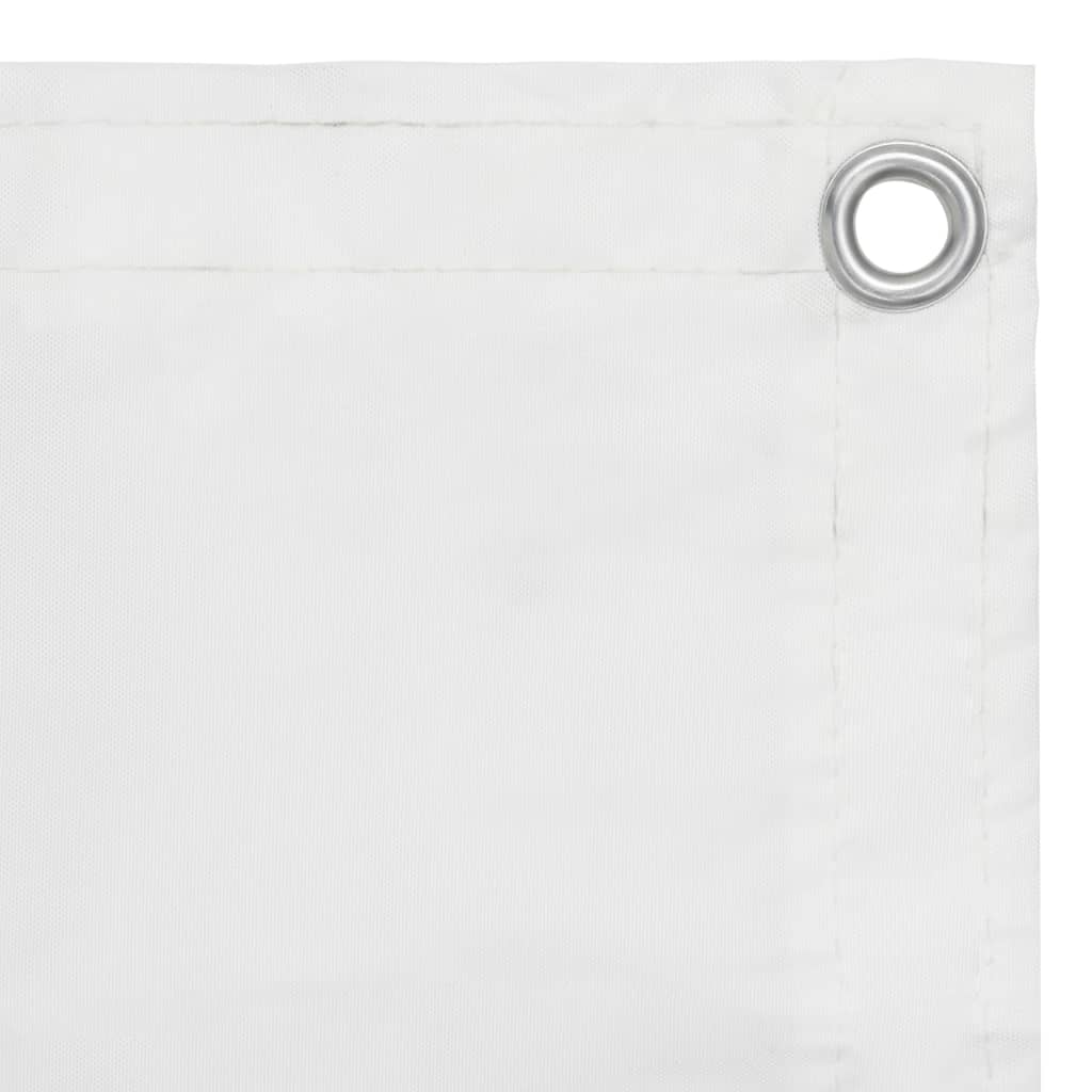 Écran de balcon Vidaxl 120x400 cm Oxford tissu blanc