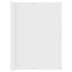 Écran de balcon Vidaxl 120x500 cm Oxford tissu blanc
