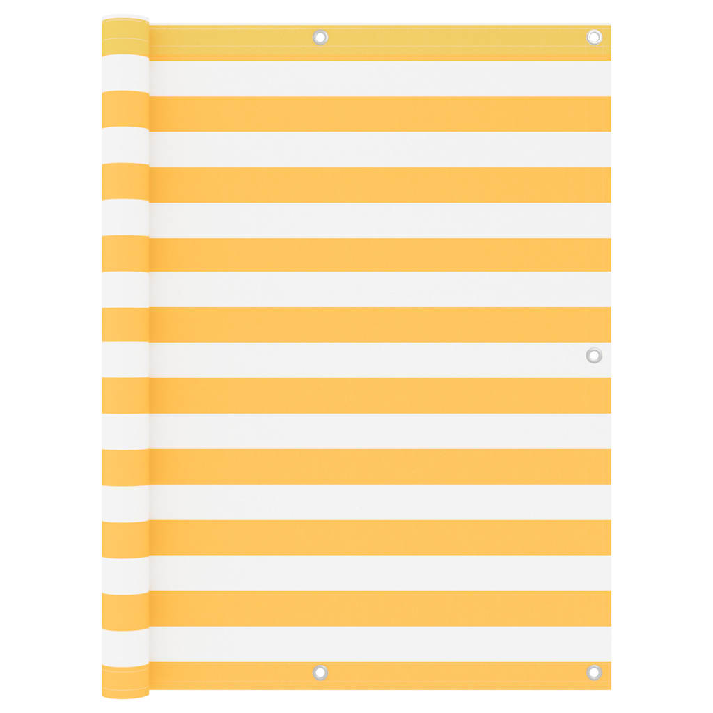 Vidaxx paravent de balcon 120x300 cm tissu oxford blanc et jaune