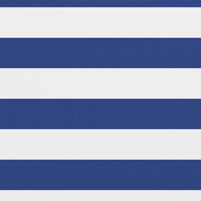 Écran de balcon Vidaxl 75x300 cm Oxford tissu blanc et bleu