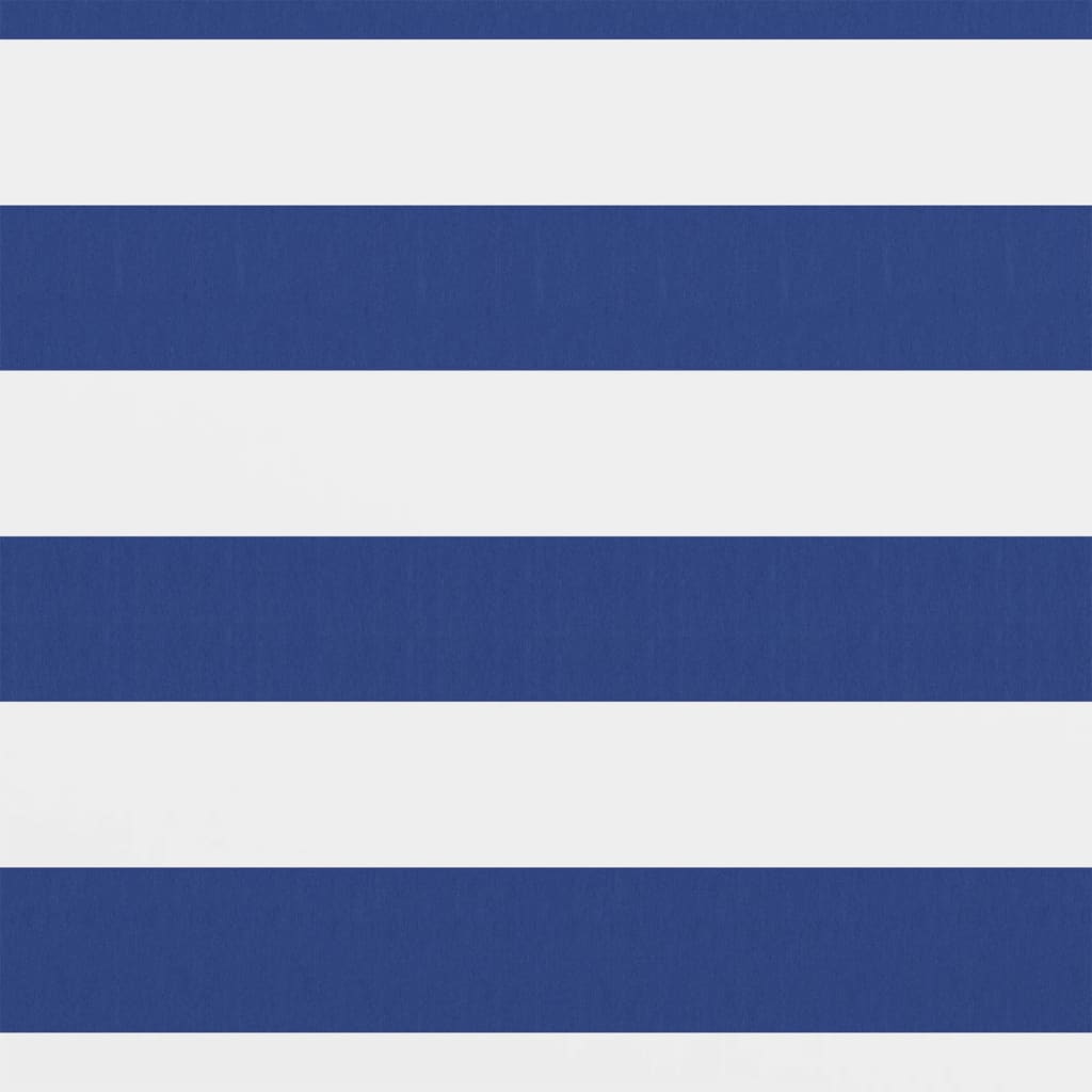 Écran de balcon Vidaxl 75x400 cm Oxford tissu blanc et bleu