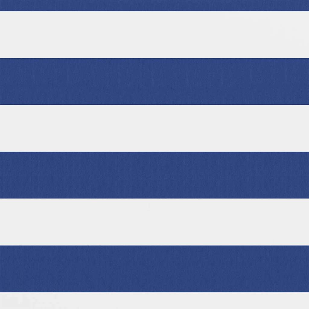 Écran de balcon Vidaxl 90x500 cm Oxford tissu blanc et bleu