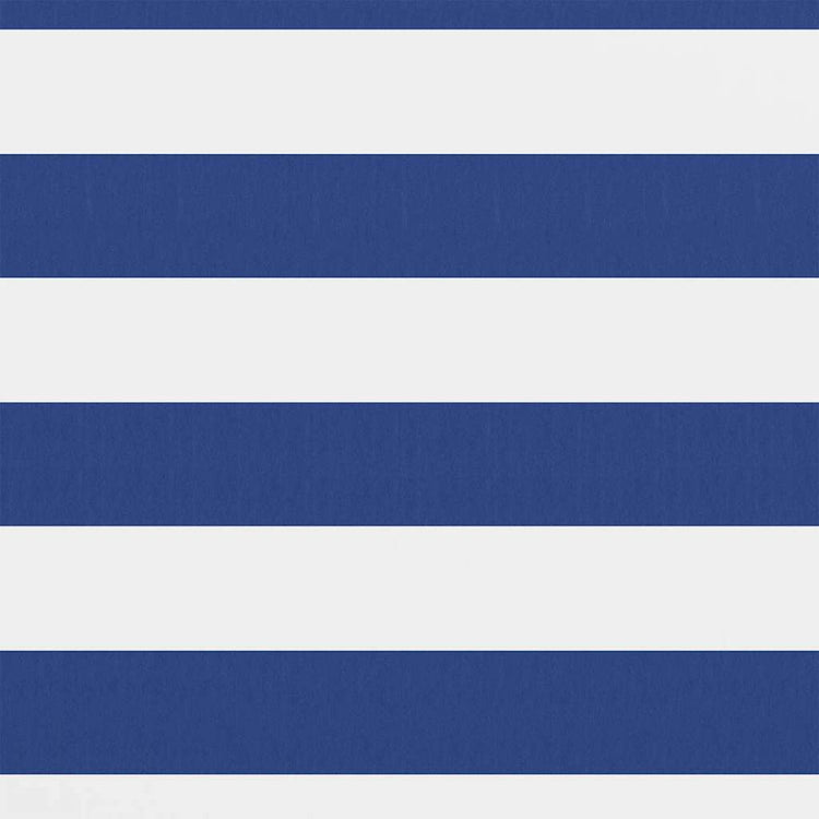 Écran de balcon Vidaxl 90x500 cm Oxford tissu blanc et bleu