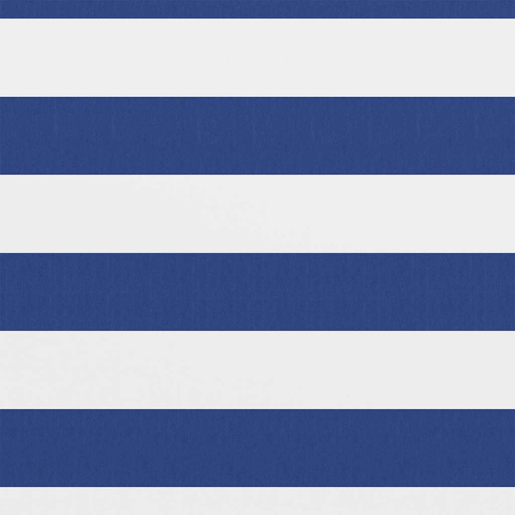 Écran de balcon Vidaxl 90x600 cm Oxford tissu blanc et bleu