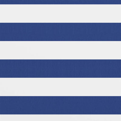 Écran de balcon Vidaxl 120x400 cm Oxford tissu blanc et bleu