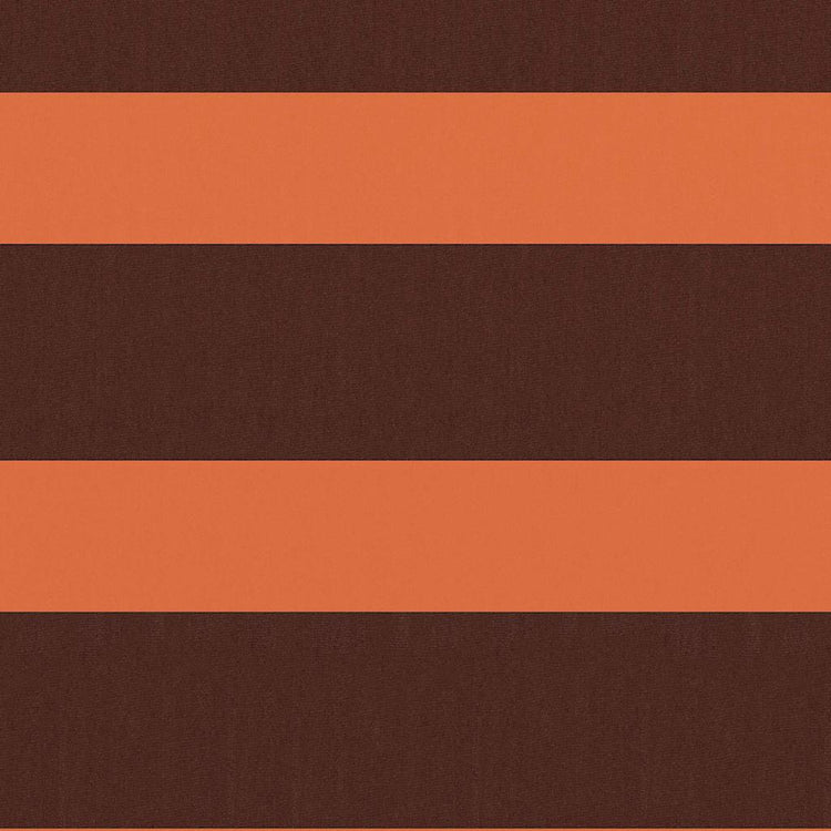 Écran de balcon Vidaxl 75x400 cm Oxford tissu orange et marron