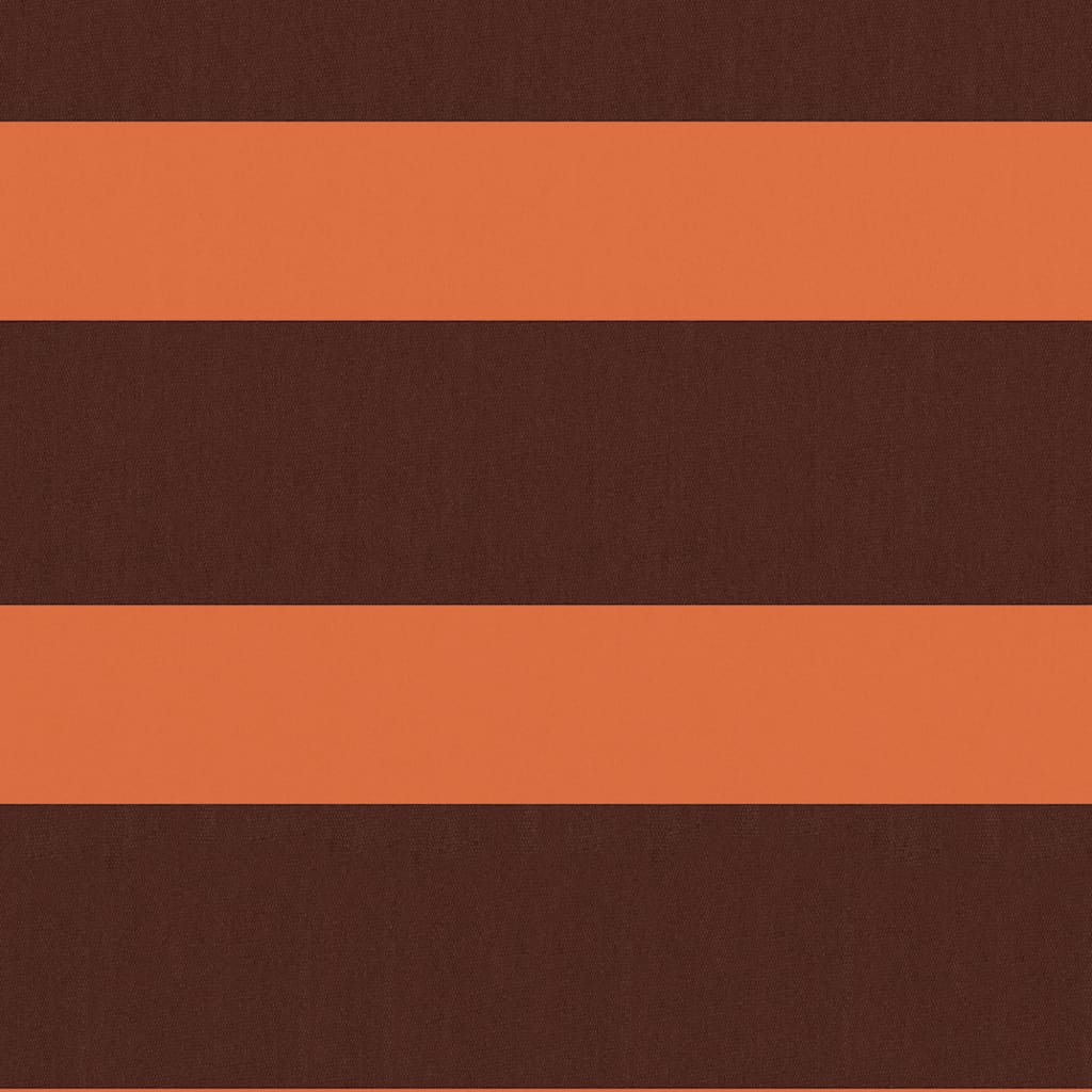 Écran de balcon Vidaxl 75x500 cm Oxford tissu orange et marron