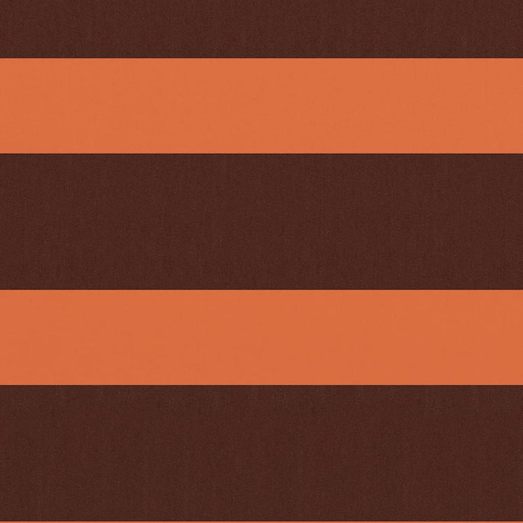 Écran de balcon Vidaxl 75x500 cm Oxford tissu orange et marron