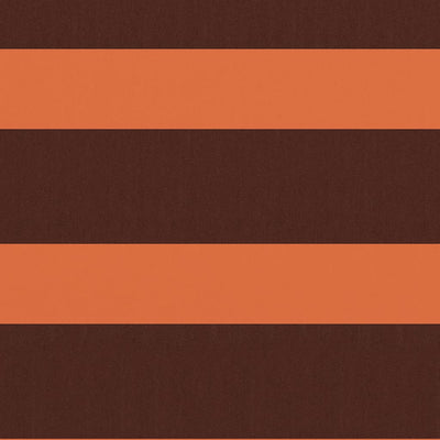 Écran de balcon Vidaxl 75x600 cm Oxford tissu orange et marron