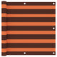 Écran de balcon de Vidaxl 90x400 cm Oxford Fabric Orange and Brown