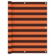 Écran de balcon Vidaxl 120x300 cm Oxford tissu orange et marron
