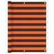 Écran de balcon Vidaxl 125x500 cm Oxford Fabric Orange and Brown