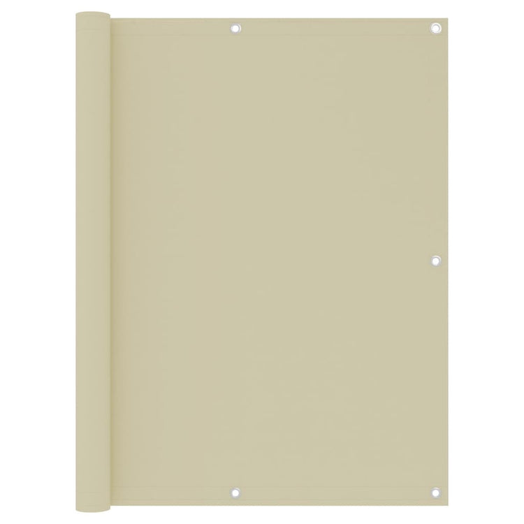 Écran de balcon Vidaxl 120x500 cm Oxford tissu terre casse
