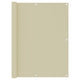 Écran de balcon Vidaxl 120x500 cm Oxford tissu terre casse
