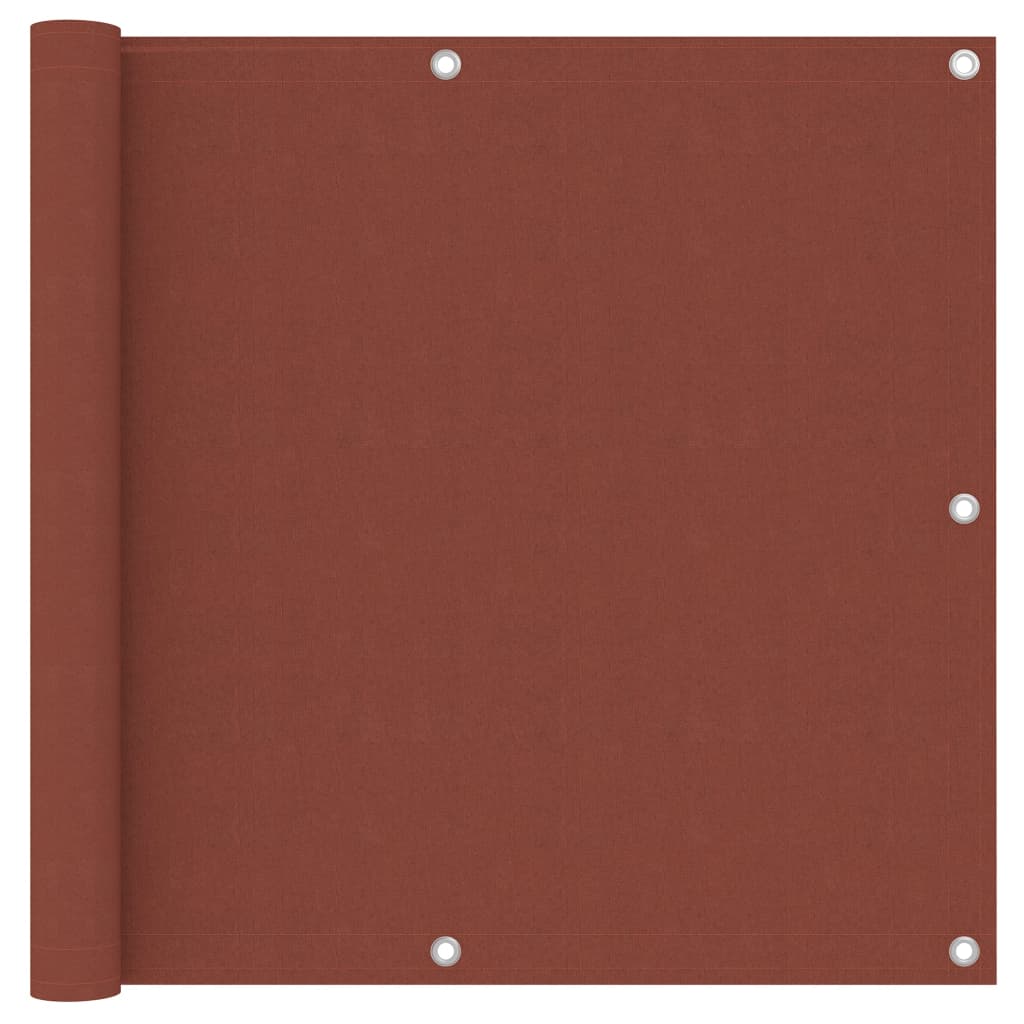 Écran de balcon Vidaxl 90x300 cm Oxford tissu Terracotta