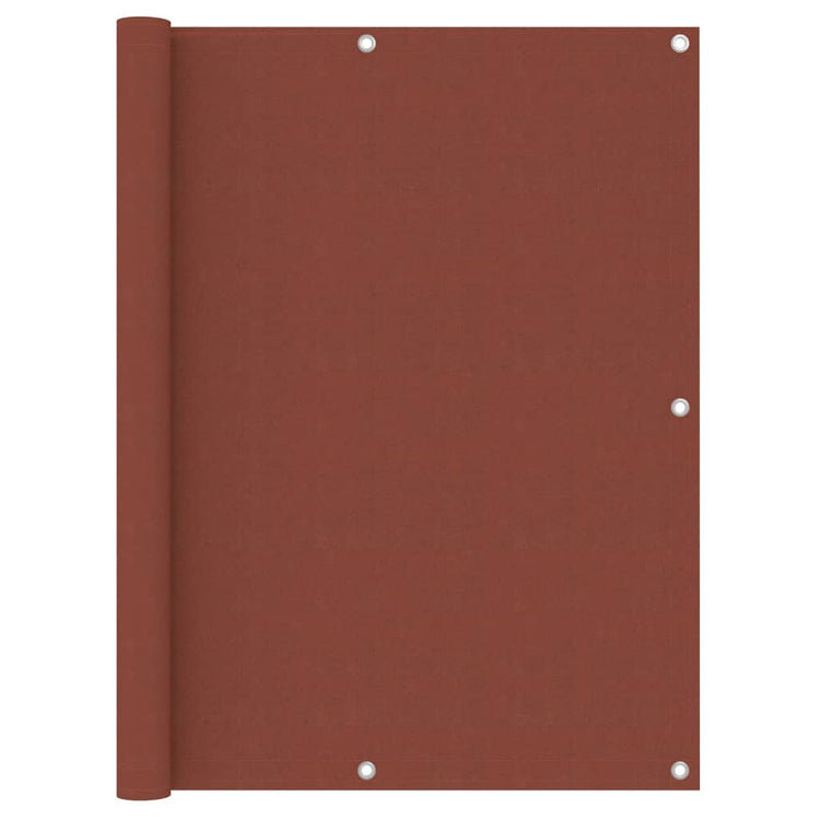 Écran de balcon Vidaxl 120x500 cm Oxford tissu terre casse