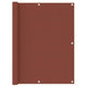 Écran de balcon Vidaxl 120x600 cm Oxford tissu terre casse